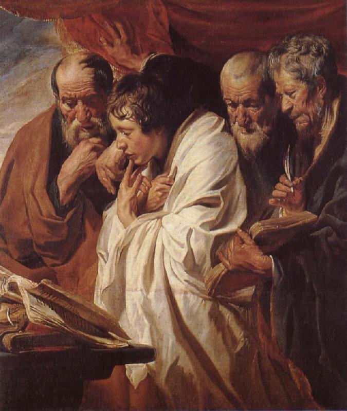 Jacob Jordaens The four Evangelists oil painting image